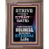 STRAIT GATE LEADS TO HOLINESS THE RESULT ETERNAL LIFE  Ultimate Inspirational Wall Art Portrait  GWMARVEL10026  "31X36"