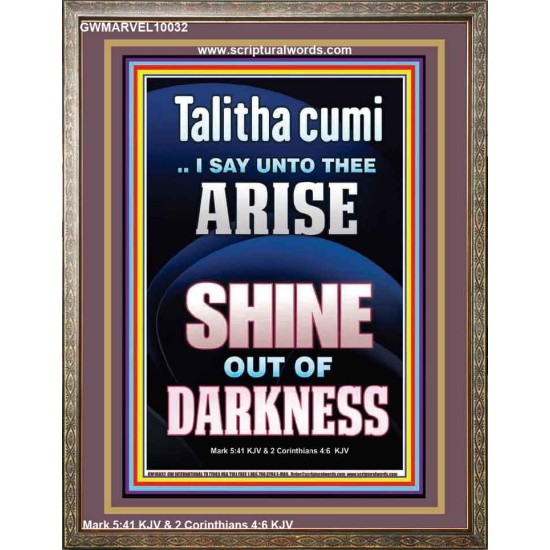 TALITHA CUMI ARISE SHINE OUT OF DARKNESS  Children Room Portrait  GWMARVEL10032  