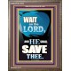 WAIT ON THE LORD AND YOU SHALL BE SAVE  Home Art Portrait  GWMARVEL10034  