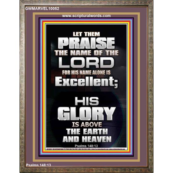 LET THEM PRAISE THE NAME OF THE LORD  Bathroom Wall Art Picture  GWMARVEL10052  