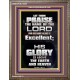 LET THEM PRAISE THE NAME OF THE LORD  Bathroom Wall Art Picture  GWMARVEL10052  