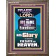 HIS GLORY IS ABOVE THE EARTH AND HEAVEN  Large Wall Art Portrait  GWMARVEL10054  