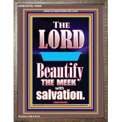 THE MEEK IS BEAUTIFY WITH SALVATION  Scriptural Prints  GWMARVEL10058  "31X36"