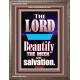 THE MEEK IS BEAUTIFY WITH SALVATION  Scriptural Prints  GWMARVEL10058  