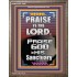 PRAISE GOD IN HIS SANCTUARY  Art & Wall Décor  GWMARVEL10061  "31X36"