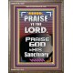 PRAISE GOD IN HIS SANCTUARY  Art & Wall Décor  GWMARVEL10061  