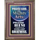 PRAISE FOR HIS MIGHTY ACTS AND EXCELLENT GREATNESS  Inspirational Bible Verse  GWMARVEL10062  