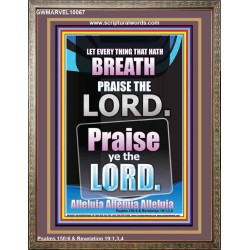 PRAISE YE THE LORD ALLELUIA ALLEUIA ALLEUIA  Portrait Scripture Décor  GWMARVEL10067  "31X36"