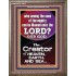 O LORD OUR GOD CREATOR OF HEAVEN, EARTH AND SEA  Custom Wall Art Print  GWMARVEL10074  "31X36"