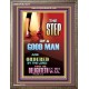THE STEP OF A GOOD MAN  Contemporary Christian Wall Art  GWMARVEL10477  