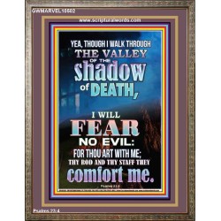 WALK THROUGH THE VALLEY OF THE SHADOW OF DEATH  Scripture Art  GWMARVEL10502  "31X36"
