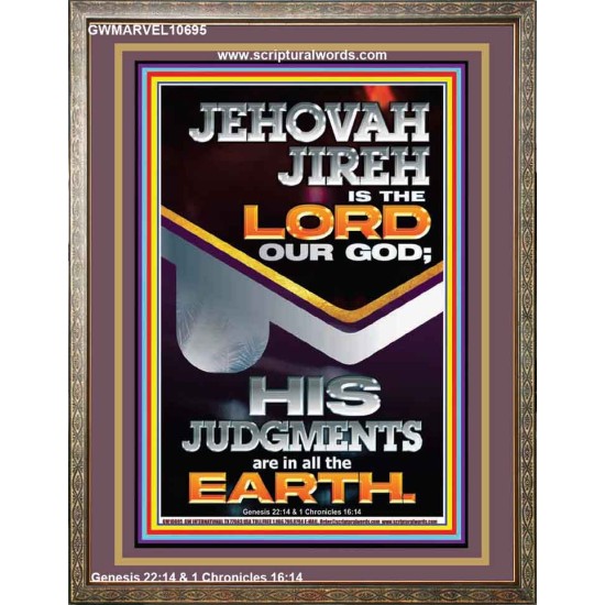 JEHOVAH JIREH IS THE LORD OUR GOD  Contemporary Christian Wall Art Portrait  GWMARVEL10695  