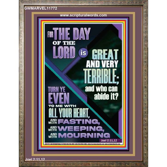 THE GREAT DAY OF THE LORD  Sciptural Décor  GWMARVEL11772  