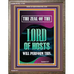 THE ZEAL OF THE LORD OF HOSTS WILL PERFORM THIS  Contemporary Christian Wall Art  GWMARVEL11791  "31X36"