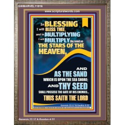 IN BLESSING I WILL BLESS THEE  Modern Wall Art  GWMARVEL11816  "31X36"