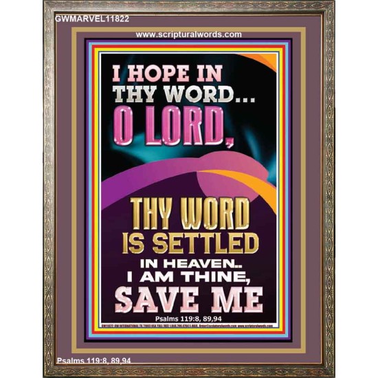 I AM THINE SAVE ME O LORD  Christian Quote Portrait  GWMARVEL11822  