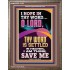 I AM THINE SAVE ME O LORD  Christian Quote Portrait  GWMARVEL11822  "31X36"