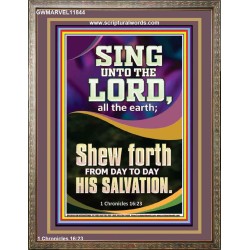 SHEW FORTH FROM DAY TO DAY HIS SALVATION  Unique Bible Verse Portrait  GWMARVEL11844  "31X36"