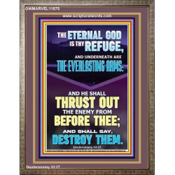 THE EVERLASTING ARMS OF JEHOVAH  Printable Bible Verse to Portrait  GWMARVEL11875  "31X36"