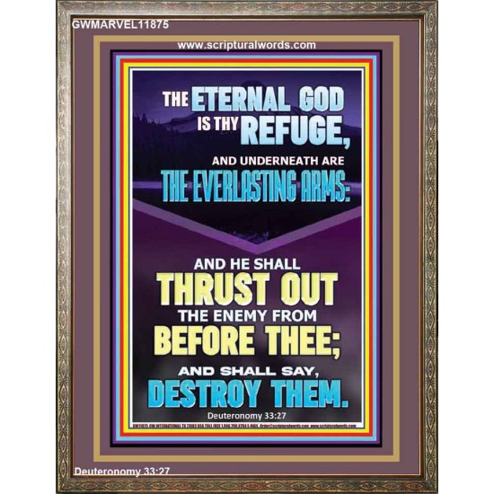THE EVERLASTING ARMS OF JEHOVAH  Printable Bible Verse to Portrait  GWMARVEL11875  