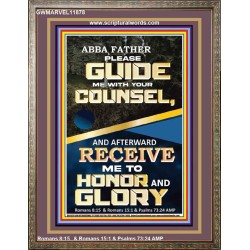 ABBA FATHER PLEASE GUIDE US WITH YOUR COUNSEL  Scripture Wall Art  GWMARVEL11878  