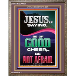 JESUS SAID BE OF GOOD CHEER BE NOT AFRAID  Church Portrait  GWMARVEL11959  "31X36"