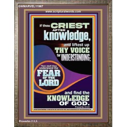 FIND THE KNOWLEDGE OF GOD  Bible Verse Art Prints  GWMARVEL11967  "31X36"