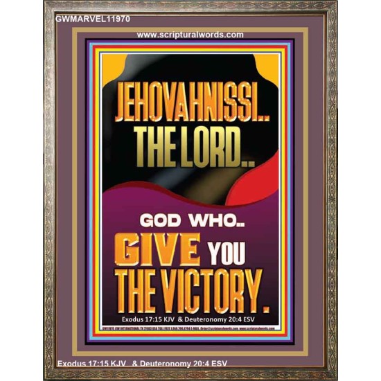 JEHOVAH NISSI THE LORD WHO GIVE YOU VICTORY  Bible Verses Art Prints  GWMARVEL11970  