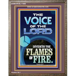 THE VOICE OF THE LORD DIVIDETH THE FLAMES OF FIRE  Christian Portrait Art  GWMARVEL11980  