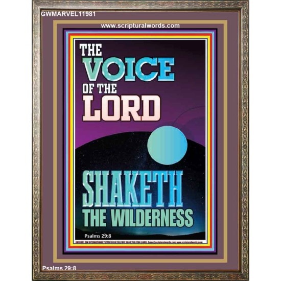 THE VOICE OF THE LORD SHAKETH THE WILDERNESS  Christian Portrait Art  GWMARVEL11981  