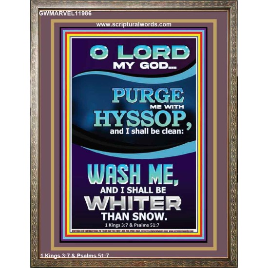 PURGE ME WITH HYSSOP  Portrait Scripture   GWMARVEL11986  