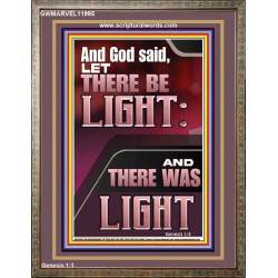 AND GOD SAID LET THERE BE LIGHT  Christian Quotes Portrait  GWMARVEL11995  