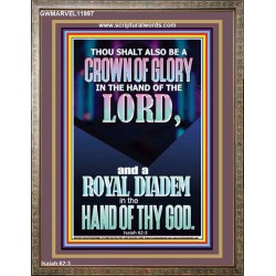 A CROWN OF GLORY AND A ROYAL DIADEM  Christian Quote Portrait  GWMARVEL11997  