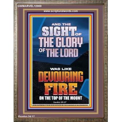THE SIGHT OF THE GLORY OF THE LORD WAS LIKE DEVOURING FIRE  Christian Paintings  GWMARVEL12000  "31X36"