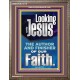 LOOKING UNTO JESUS THE FOUNDER AND FERFECTER OF OUR FAITH  Bible Verse Portrait  GWMARVEL12119  