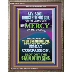 BECAUSE OF YOUR UNFAILING LOVE AND GREAT COMPASSION  Religious Wall Art   GWMARVEL12183  "31X36"