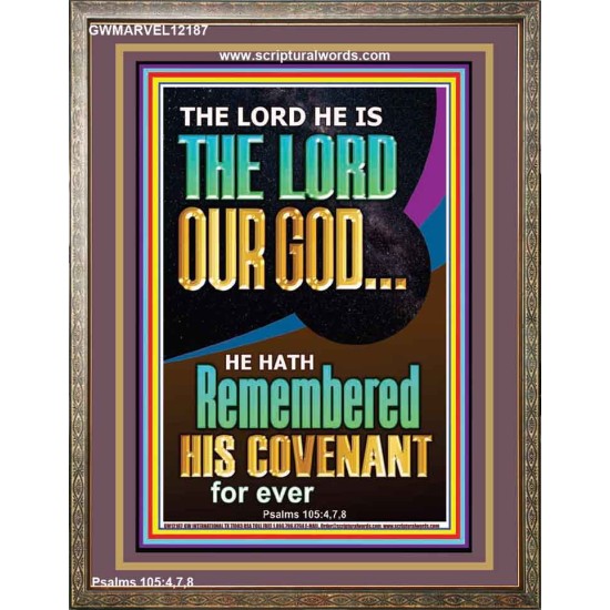 HE HATH REMEMBERED HIS COVENANT FOR EVER  Modern Christian Wall Décor  GWMARVEL12187  