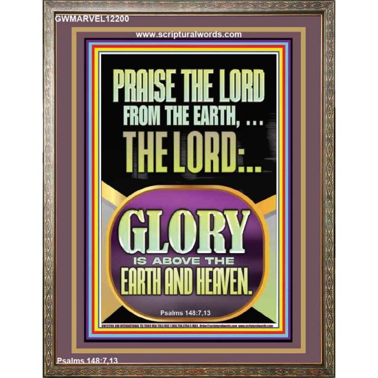 PRAISE THE LORD FROM THE EARTH  Contemporary Christian Paintings Portrait  GWMARVEL12200  