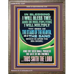 IN BLESSING I WILL BLESS THEE  Contemporary Christian Print  GWMARVEL12201  "31X36"