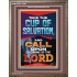 TAKE THE CUP OF SALVATION AND CALL UPON THE NAME OF THE LORD  Scripture Art Portrait  GWMARVEL12203  "31X36"