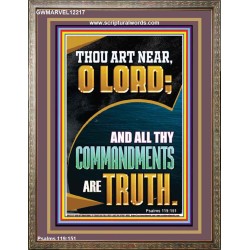 ALL THY COMMANDMENTS ARE TRUTH O LORD  Ultimate Inspirational Wall Art Picture  GWMARVEL12217  