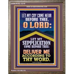 LET MY SUPPLICATION COME BEFORE THEE O LORD  Unique Power Bible Picture  GWMARVEL12219  "31X36"