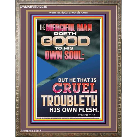 MERCIFUL MAN DOETH GOOD TO HIS OWN SOUL  Church Portrait  GWMARVEL12235  