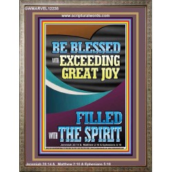 BE BLESSED WITH EXCEEDING GREAT JOY  Scripture Art Prints Portrait  GWMARVEL12238  "31X36"
