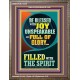 BE BLESSED WITH JOY UNSPEAKABLE  Contemporary Christian Wall Art Portrait  GWMARVEL12239  