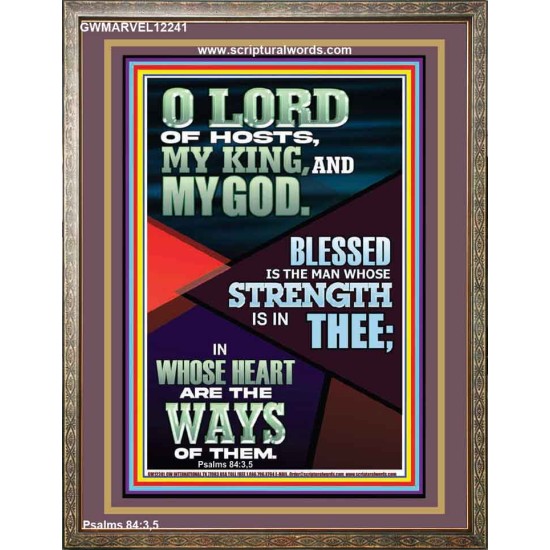 BLESSED IS THE MAN WHOSE STRENGTH IS IN THEE  Christian Paintings  GWMARVEL12241  