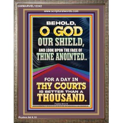 LOOK UPON THE FACE OF THINE ANOINTED O GOD  Contemporary Christian Wall Art  GWMARVEL12242  "31X36"