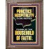 PRACTICE HOSPITALITY TO ONE ANOTHER  Contemporary Christian Wall Art Portrait  GWMARVEL12254  "31X36"