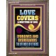LOVE COVERS A MULTITUDE OF SINS  Christian Art Portrait  GWMARVEL12255  