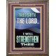 I WILL STRENGTHEN THEE THUS SAITH THE LORD  Christian Quotes Portrait  GWMARVEL12266  
